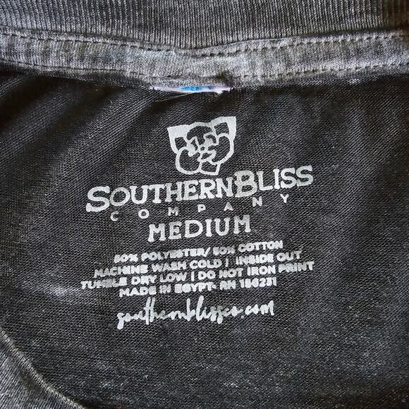 Southern Bliss Company Black & Gray Semi-Sheer Summer "Prove Them Wrong" Tee M - Picture 7 of 7